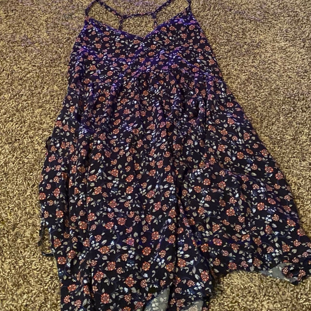 Hollister Floral Print Tank Top Dress